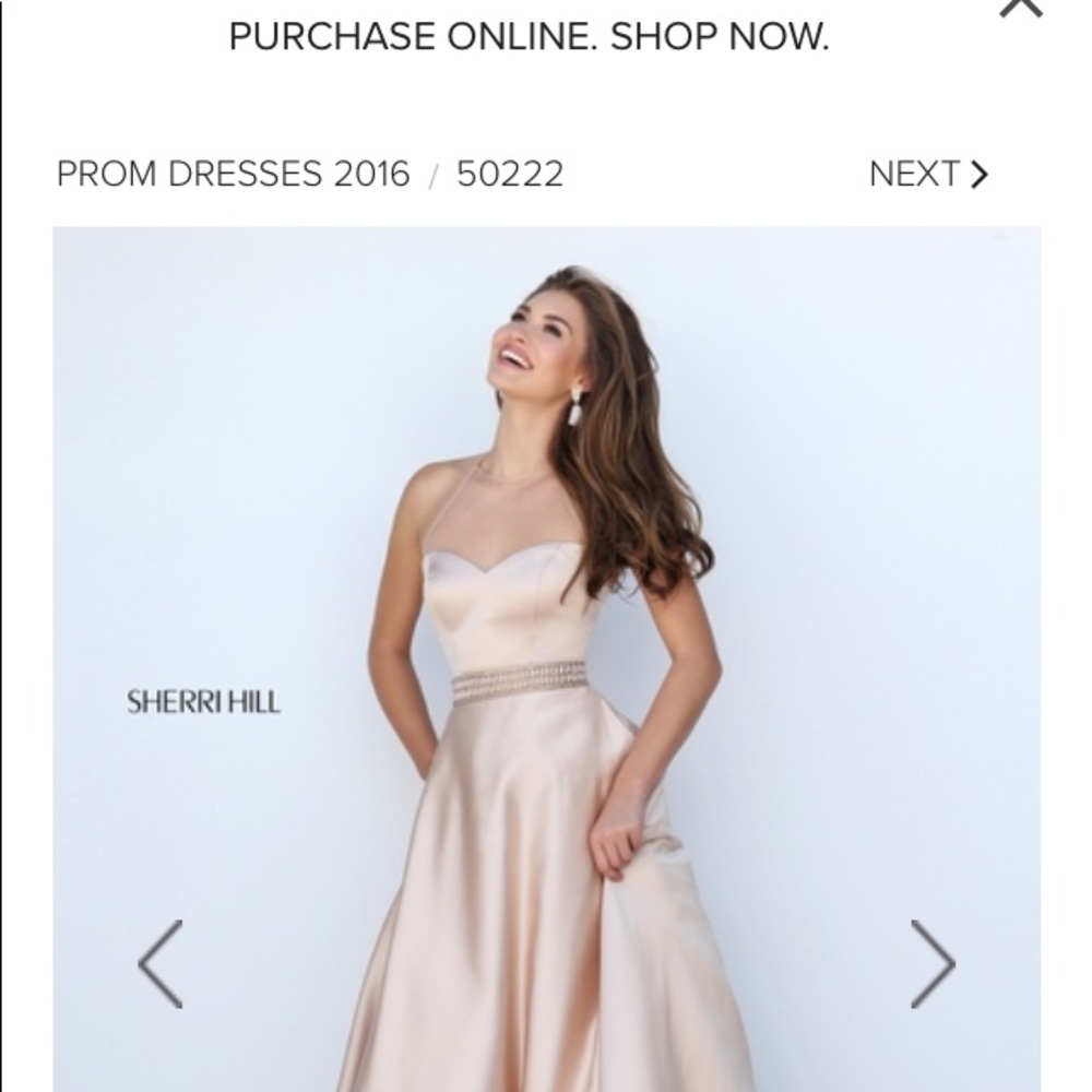 Sherri Hill Dress Size 6 nude